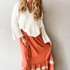 In Loom Coral Reef Maxi Skirt Clothing