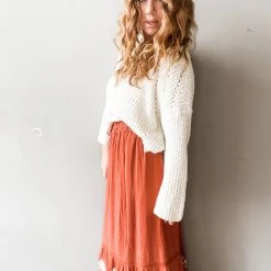 In Loom Coral Reef Maxi Skirt Clothing