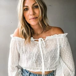 Trend Shop Penny Pom Crop Clothing