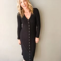 Lovestitch Take Your Time Ribbed Midi Dress