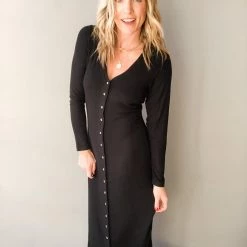 Lovestitch Take Your Time Ribbed Midi Dress