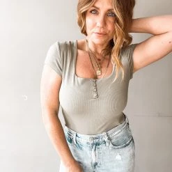 Wishlist Clothing Squared Away Bodysuit