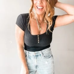 Wishlist Clothing Squared Away Bodysuit