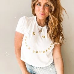 Salt And Freckles Go Freck Yourself Crop Clothing