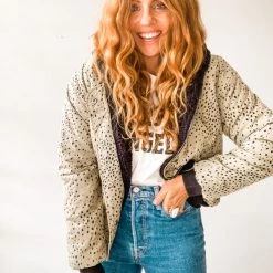 Saltwater Luxe Olive You Reversible Puffer Jacket