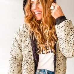 Saltwater Luxe Olive You Reversible Puffer Jacket