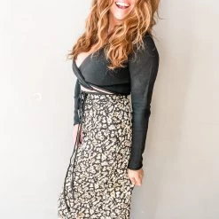 Miss Sparkling Swing My Way Midi Skirt Clothing