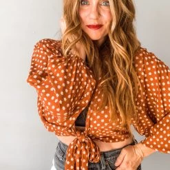 Audrey 3+1 Take Me To Brunch Mid Tie Top