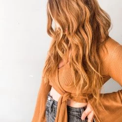 Audrey 3+1 Clothing Wrap It Up Buttercup Crop