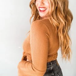 Audrey 3+1 Clothing Wrap It Up Buttercup Crop