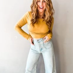 Trend Notes Press Rewind Wide Leg Jean