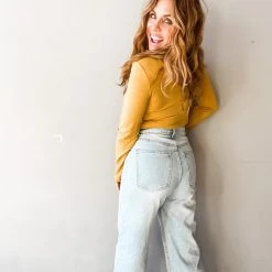 Trend Notes Press Rewind Wide Leg Jean