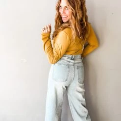 Trend Notes Press Rewind Wide Leg Jean