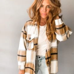 Trend Notes Clothing Bad Guy Plaid Oversized Jacket