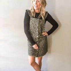 Very J Clothing Amur Ruffle Skirt Overall