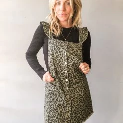 Very J Clothing Amur Ruffle Skirt Overall