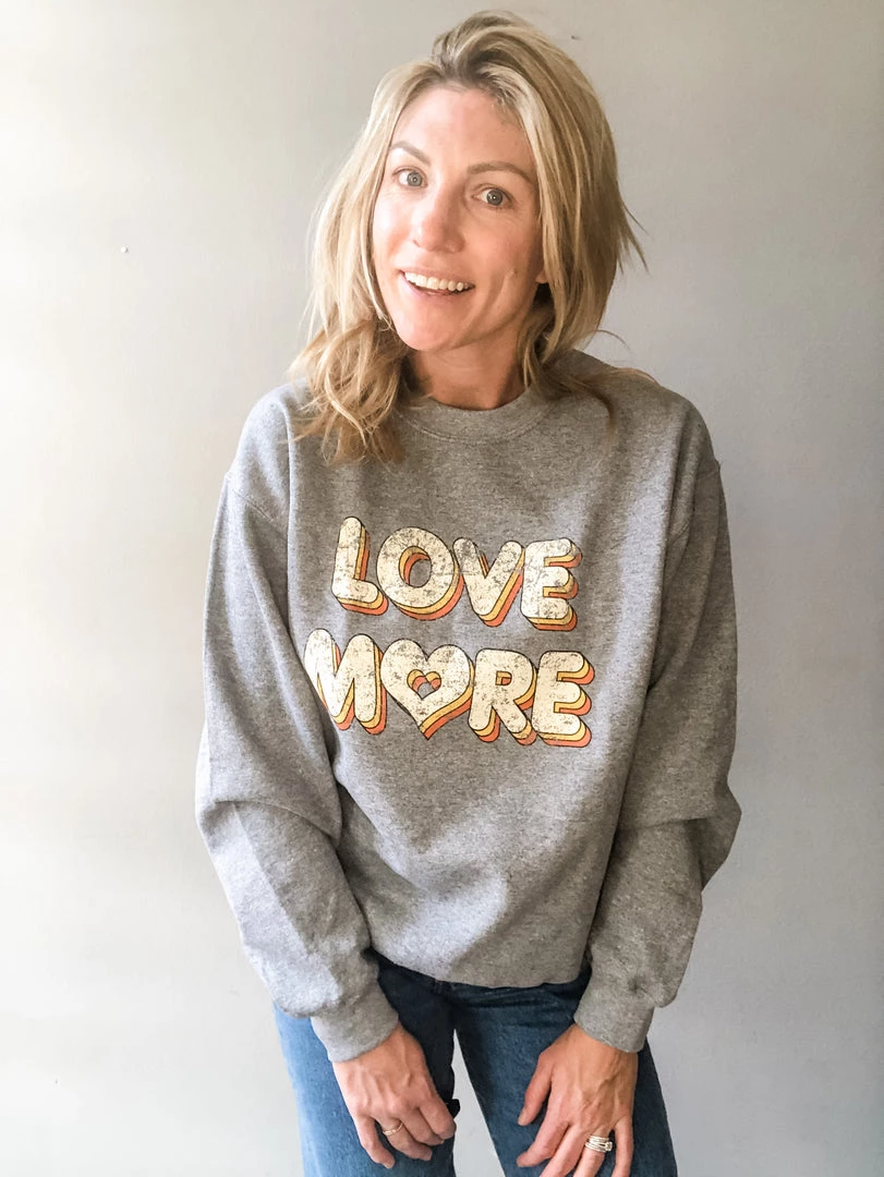 Trend Notes Love More Sweatshirt Clothing 3 Trend Notes Love More Sweatshirt Clothing