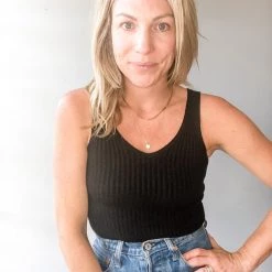 Audrey 3+1 Manhattan Ribbed Tank