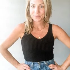 Audrey 3+1 Manhattan Ribbed Tank