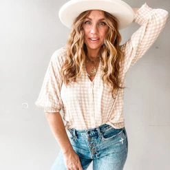 Lush Clothing For The Record Blouse