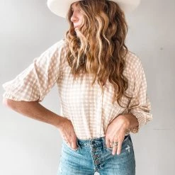 Lush Clothing For The Record Blouse