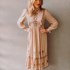 In Loom Clothing Sandstone Midi Dress