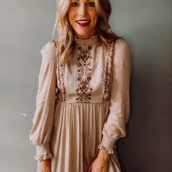 In Loom Clothing Sandstone Midi Dress