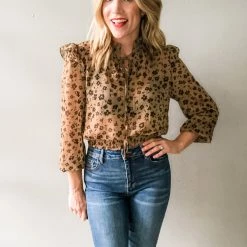 Dress Forum Whitney Tie Front Top Clothing