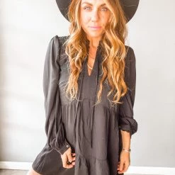 Pinch Clothing Noire Tunic Dress
