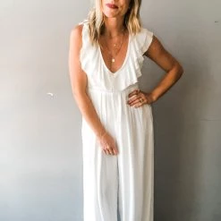 Trend Notes Making Moves Ruffle Jumpsuit