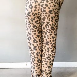 Hem & Thread Leopard Print Jogger Clothing