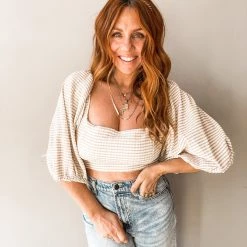 Lush Hearts Content Open Back Top