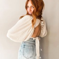 Lush Hearts Content Open Back Top