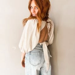 Lush Hearts Content Open Back Top