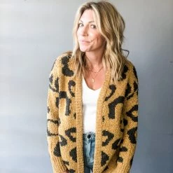 Hem & Thread Leopard Cardigan Clothing