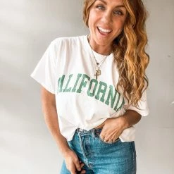 Amuse Society California Crop Tee Clothing