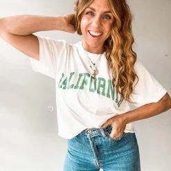 Amuse Society California Crop Tee Clothing