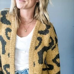 Hem & Thread Leopard Cardigan Clothing