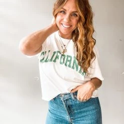 Amuse Society California Crop Tee Clothing