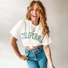 Amuse Society California Crop Tee Clothing