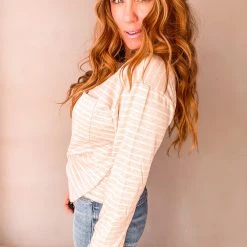 Salt And Freckles December Days Striped Long Sleeve