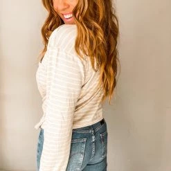 Salt And Freckles December Days Striped Long Sleeve