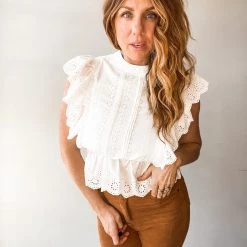 Pinch Vaughn Ruffle Top