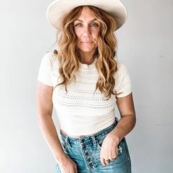 Lush Clothing Taylor Tie Back Knit Top