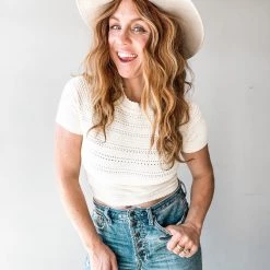 Lush Clothing Taylor Tie Back Knit Top