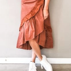 Listicle Clothing Cute As Corduroy Midi Skirt