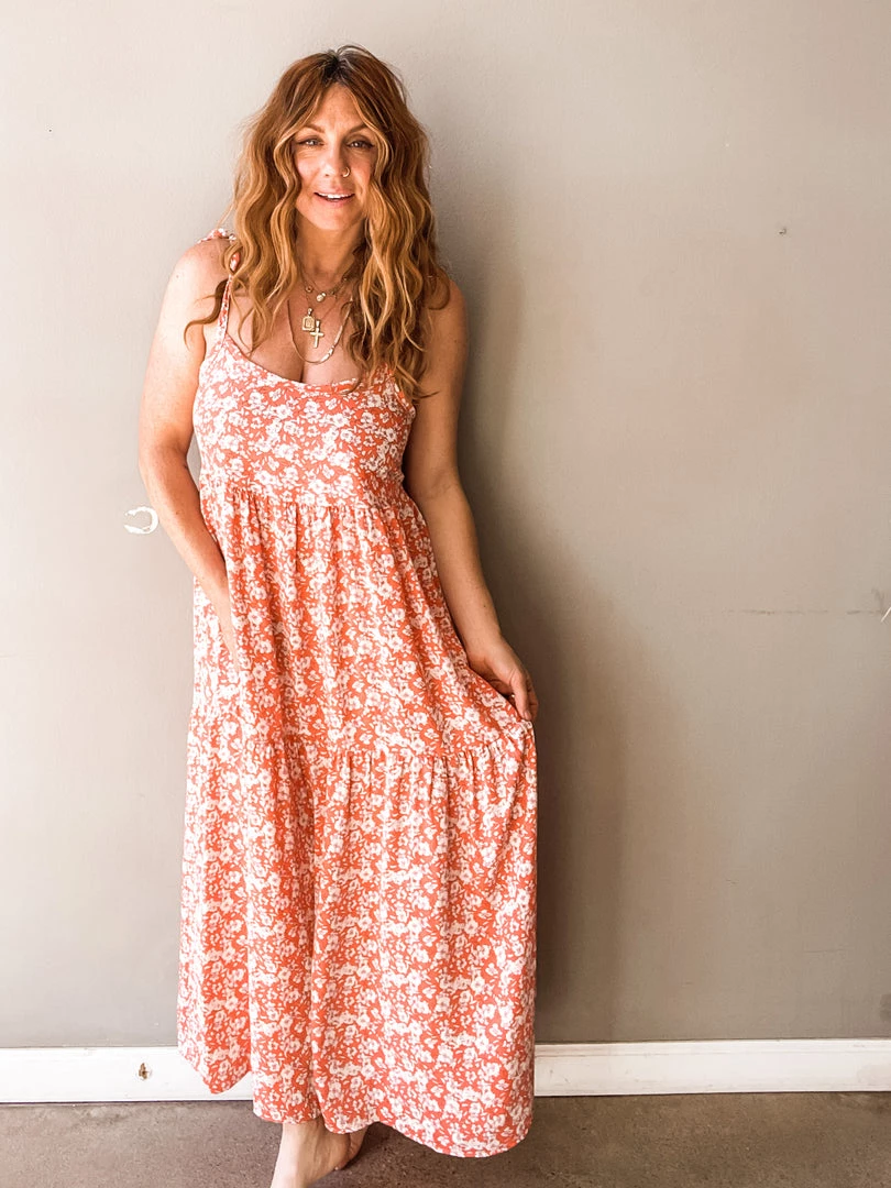 Audrey 3+1 The Essentials Floral Midi Dress Clothing 6 Audrey 3+1 The Essentials Floral Midi Dress Clothing