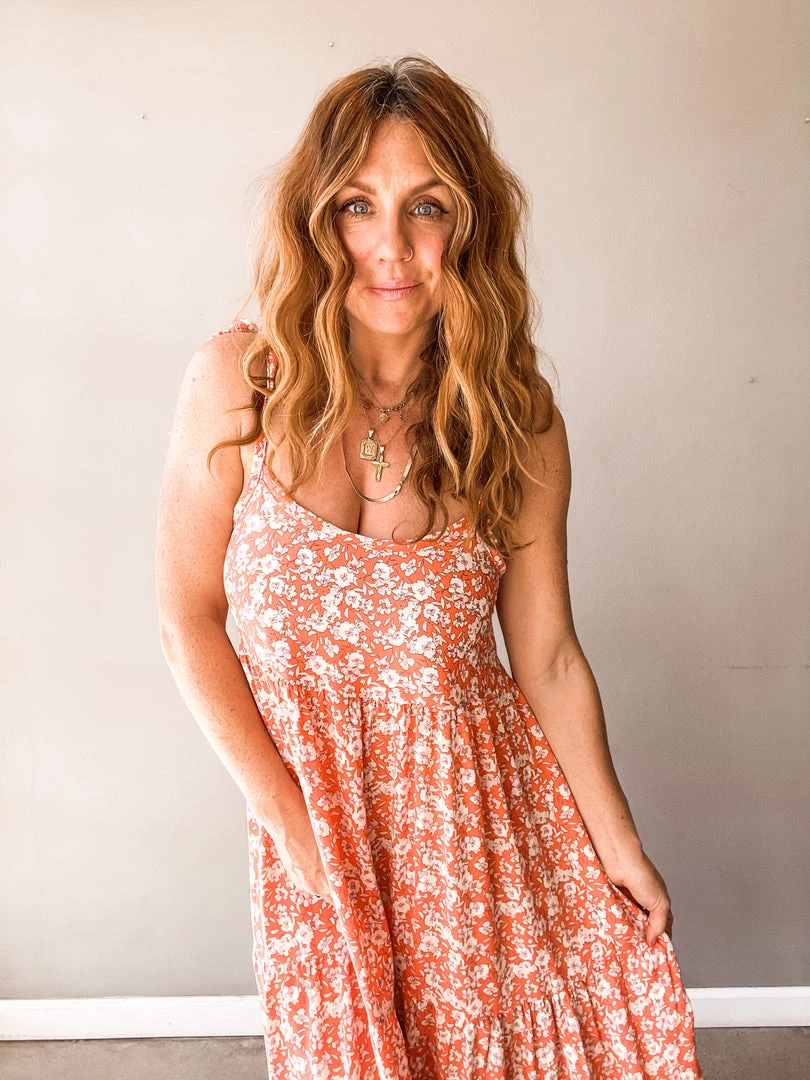 Audrey 3+1 The Essentials Floral Midi Dress Clothing 5 Audrey 3+1 The Essentials Floral Midi Dress Clothing