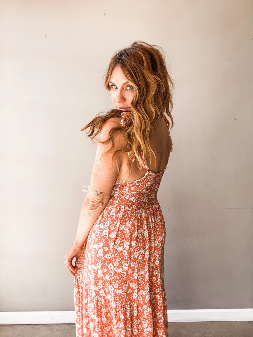 Audrey 3+1 The Essentials Floral Midi Dress Clothing 7 Audrey 3+1 The Essentials Floral Midi Dress Clothing