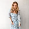 Lush Clothing Those Baby Blues Midi Dress